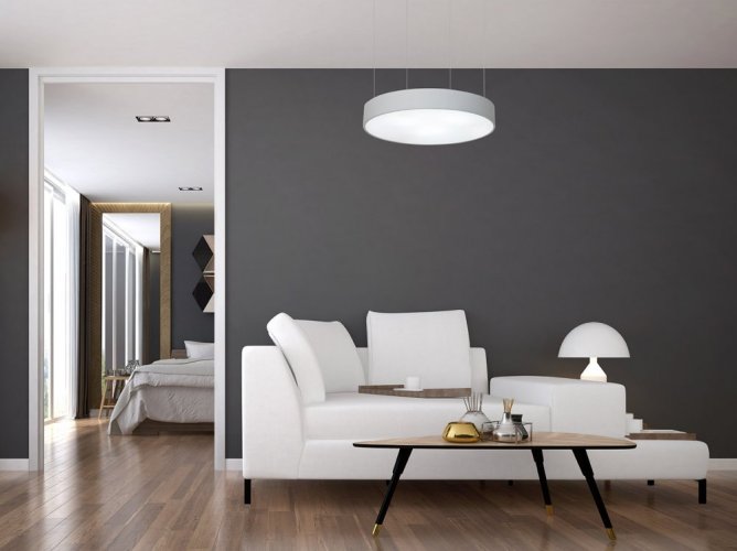 Amica LED - Biela - Výkon: 106 W, Svietivosť: 10840 lm, Rozmery: 850 x 80 mm, Priemer: 850 mm, Osvetlenie: Priame