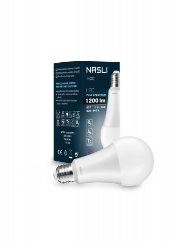 LED žiarovka, NASLI, 15W, E27, 6000K